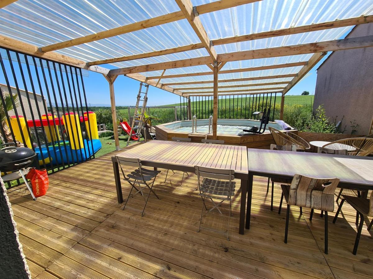 Villa Avec Piscine Sans Vis-A-Vis Caux-et-Sauzens 外观 照片